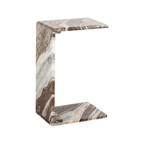 Beistelltisch Tovek aus Toronto-Marmor in blush beige, 36x25x57 cm von Richmond Interiors – Bild 1