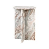 Beistelltisch Vevey aus Toronto-Marmor in Blush beige, 35,5x35,5x50 cm von Richmond Interiors – Bild 1
