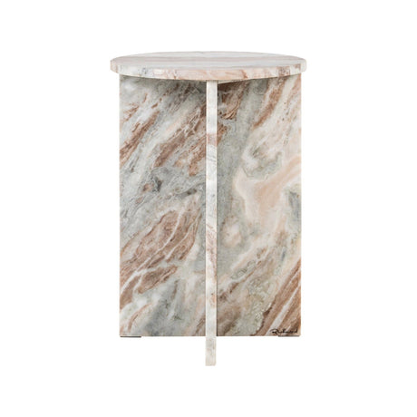 Beistelltisch Vevey aus Toronto-Marmor in Blush beige, 35,5x35,5x50 cm von Richmond Interiors – Bild 2
