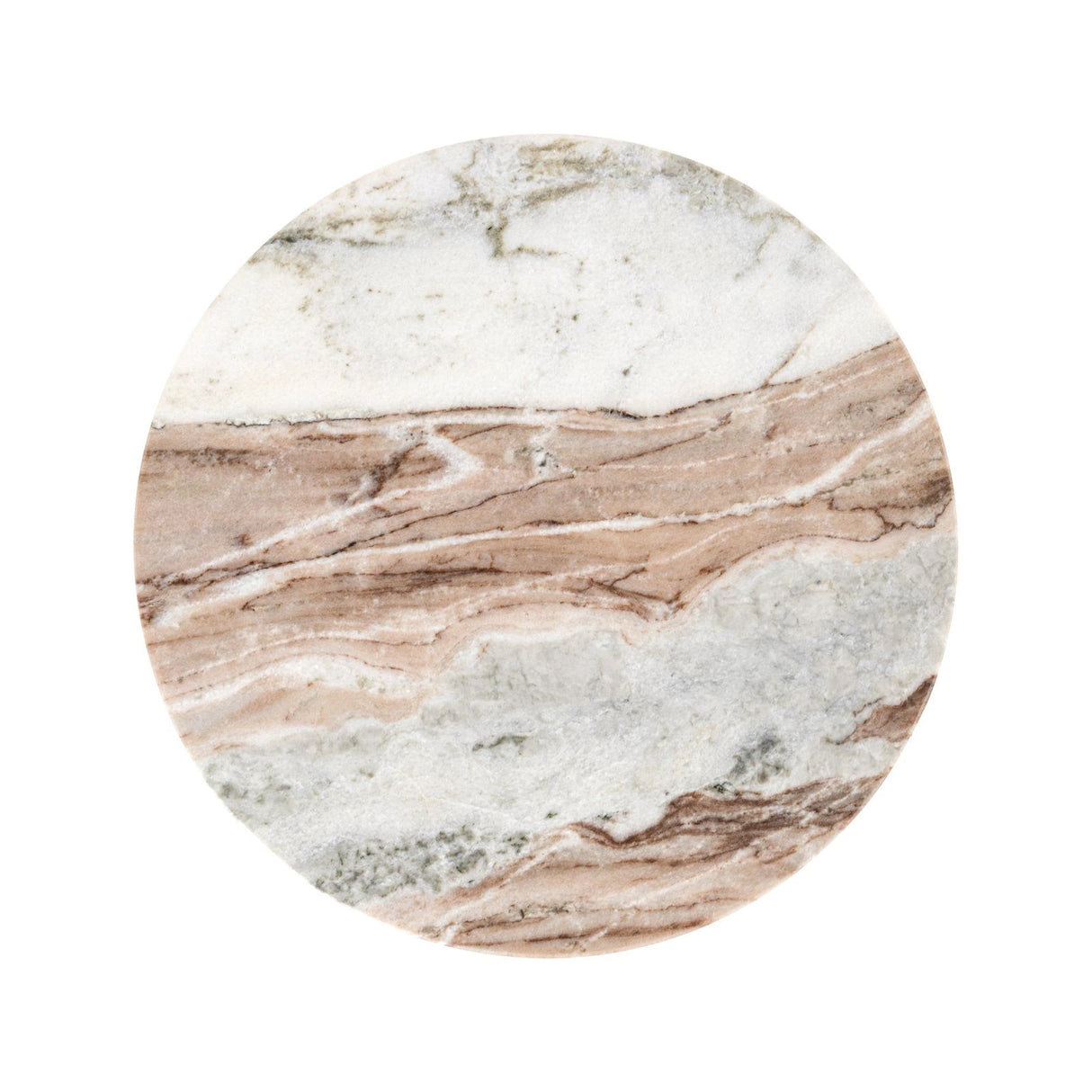 Beistelltisch Vevey aus Toronto-Marmor in Blush beige, 35,5x35,5x50 cm von Richmond Interiors – Bild 3