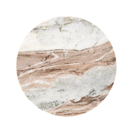 Beistelltisch Vevey aus Toronto-Marmor in Blush beige, 35,5x35,5x50 cm von Richmond Interiors – Bild 3