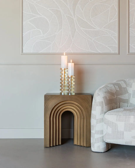 Beistelltisch Vevey in brushed gold, 50x50x55,5 cm von Richmond Interiors – Produktbild 5