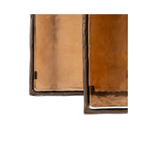 Beistelltisch Villano aus Eisen und Glas in bronze als 2er-Set, 46x23x55 cm von Richmond Interiors – Bild 6