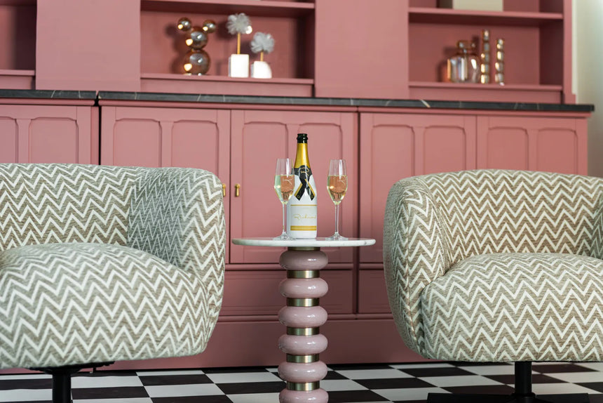 Beistelltisch Villeray in rosa, 40x40x53 cm von Richmond Interiors – Bild 4