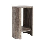 Beistelltisch Westin aus Travertin in grau, 40x40x55 cm von Richmond Interiors – Bild 1
