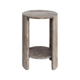 Beistelltisch Westin aus Travertin in grau, 40x40x55 cm von Richmond Interiors – Bild 2