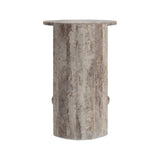 Beistelltisch Westin aus Travertin in grau, 40x40x55 cm von Richmond Interiors – Bild 3
