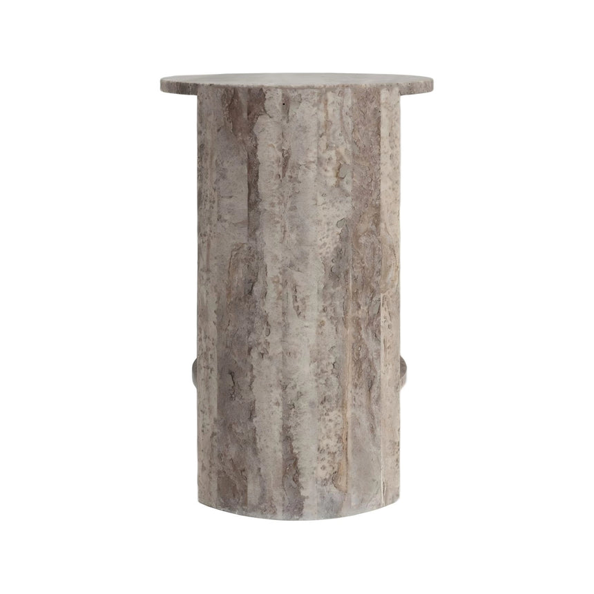 Beistelltisch Westin aus Travertin in grau, 40x40x55 cm von Richmond Interiors – Bild 3