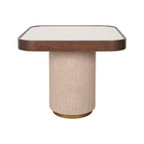 Beistelltisch Willox mit Glas in braun, 55x55x48 cm von Richmond Interiors – Produktbild 2