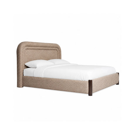 Bett Citadel in sand tweed für Matratzen im Format 160x200, ohne Matratze, 204x225x125 cm von Richmond Interiors – Bild 1