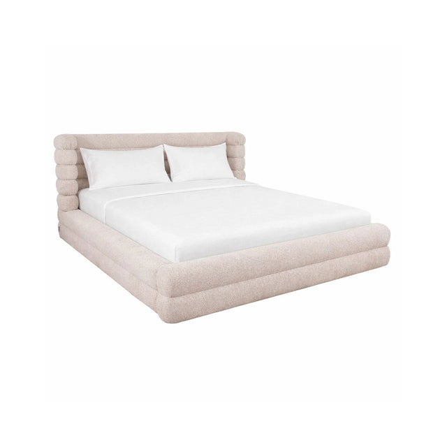 Bett Obidis mit Stauraum in natural linear für Matratzen 180x210 cm, ohne Matratze, 219x245x101 cm von Richmond Interiors – Bild 1
