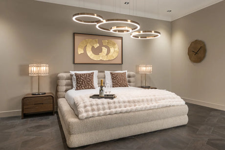 Bett Obidis mit Stauraum in natural linear für Matratzen 180x210 cm, ohne Matratze, 219x245x101 cm von Richmond Interiors – Bild 2