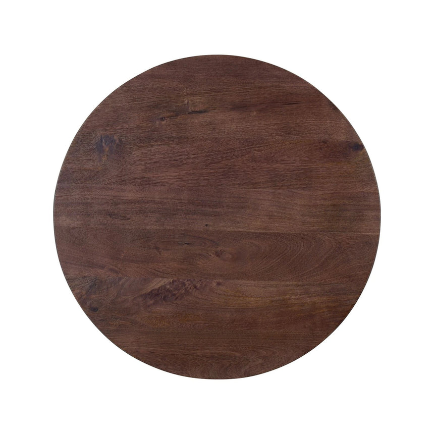 Bistrotisch Baldwin aus Mangoholz und Eisen in spicebrown, 80x80x77 cm von Richmond Interiors – Bild 2