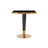 Bistrotisch Can Roca mit Marmorimitat in schwarz/gold, 70x70x76 cm von Richmond Interiors – Bild 3
