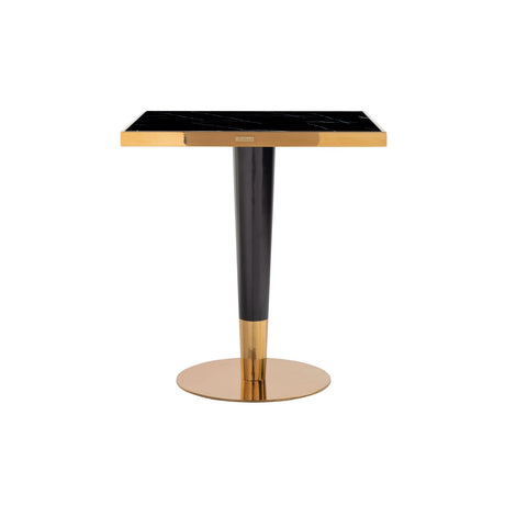 Bistrotisch Can Roca mit Marmorimitat in schwarz/gold, 70x70x76 cm von Richmond Interiors – Bild 3