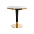 Bistrotisch Osteria mit Marmorimitat in schwarz/weiß, 80x80x75 cm von Richmond Interiors – Bild 1