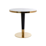 Bistrotisch Osteria mit Marmorimitat in schwarz/weiß, 80x80x75 cm von Richmond Interiors – Bild 1