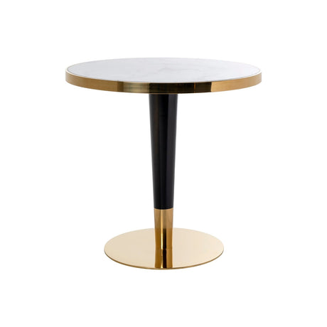 Bistrotisch Osteria mit Marmorimitat in schwarz/weiß, 80x80x75 cm von Richmond Interiors – Bild 1
