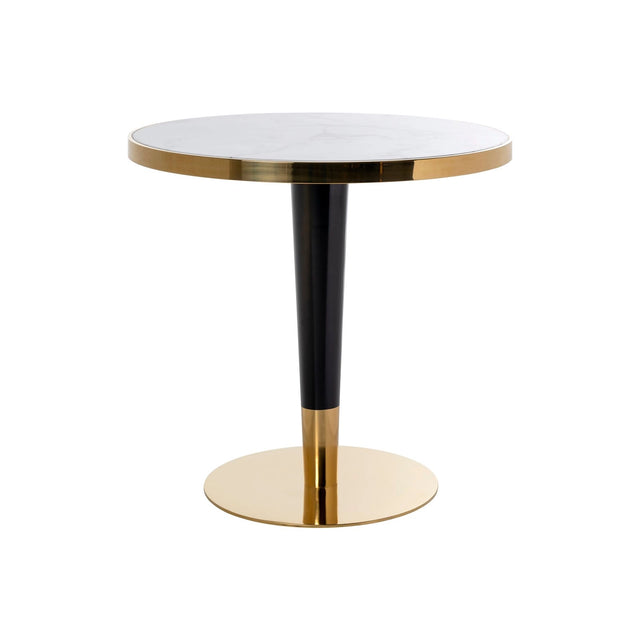 Bistrotisch Osteria mit Marmorimitat in schwarz/weiß, 80x80x75 cm von Richmond Interiors – Bild 1
