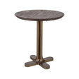 Bistrotisch Revelin aus Metall und Mangoholz in dunkelbraun, 75x75x77 cm von Richmond Interiors – Bild 1