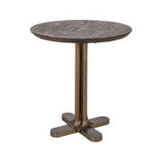 Bistrotisch Revelin aus Metall und Mangoholz in dunkelbraun, 75x75x77 cm von Richmond Interiors – Bild 1