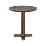 Bistrotisch Revelin aus Metall und Mangoholz in dunkelbraun, 75x75x77 cm von Richmond Interiors – Bild 2