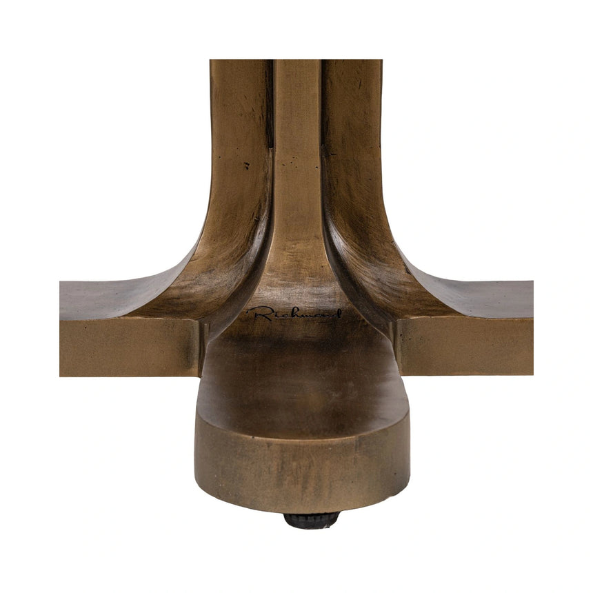 Bistrotisch Revelin aus Metall und Mangoholz in dunkelbraun, 75x75x77 cm von Richmond Interiors – Bild 3