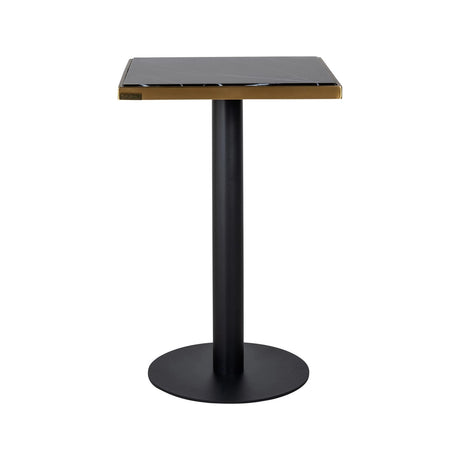Bistrotisch Zenza mit Marmorimitat in schwarz/gold, 50x50x76 cm von Richmond Interiors – Bild 2