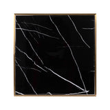 Bistrotisch Zenza mit Marmorimitat in schwarz/gold, 50x50x76 cm von Richmond Interiors – Bild 3