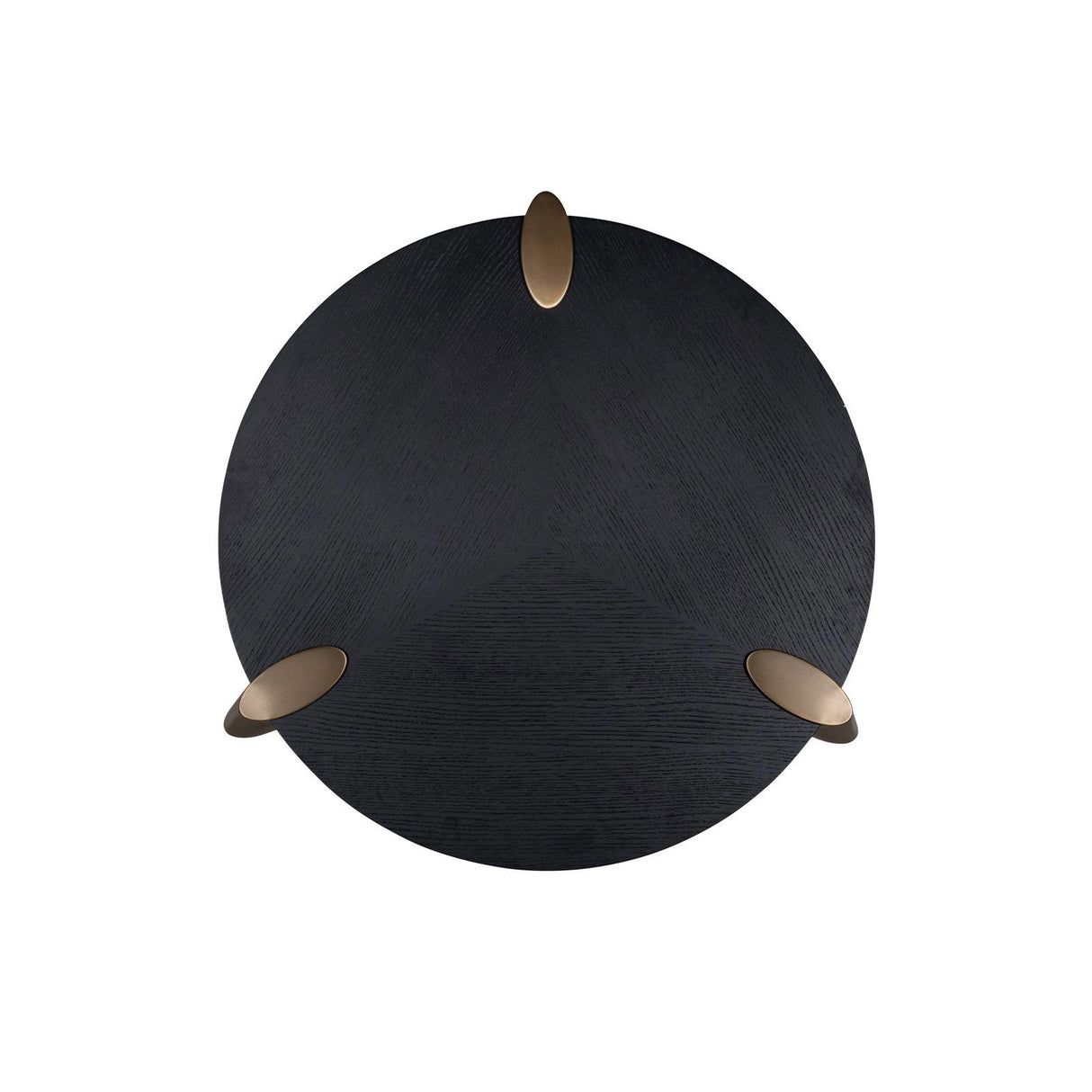 Couchtisch Alexander Jones (Brody) aus Eichenfurnier in gold/schwarz (Set of 2), 122x122x42 cm von Richmond Interiors – Produktbild 3