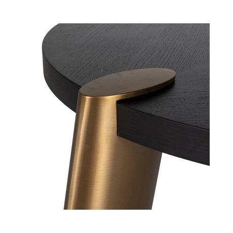 Couchtisch Alexander Jones (Brody) aus Eichenfurnier in gold/schwarz (Set of 2), 122x122x42 cm von Richmond Interiors – Produktbild 4