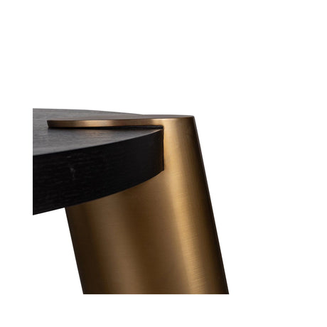 Couchtisch Alexander Jones (Brody) aus Eichenfurnier in gold/schwarz (Set of 2), 122x122x42 cm von Richmond Interiors – Produktbild 5