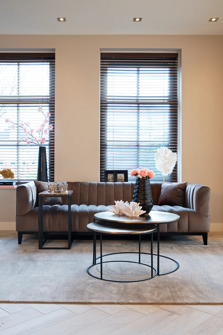 Couchtisch Asher in champagne gold (Set of 2), 82x82x47 cm von Richmond Interiors – Produktbild 9