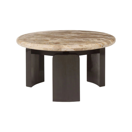 Couchtisch Bayonne im 2er-Set mit Tendua-Marmor in bronze, 90x90x38 cm von Richmond Interiors – Bild 2