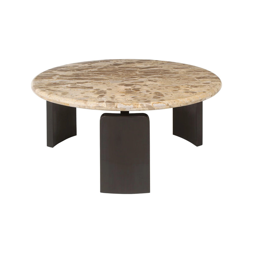Couchtisch Bayonne im 2er-Set mit Tendua-Marmor in bronze, 90x90x38 cm von Richmond Interiors – Bild 3
