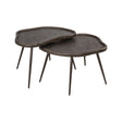 Couchtisch Bean im 2er-Set in brunzae, 76x58x45 cm von Richmond Interiors – Bild 1