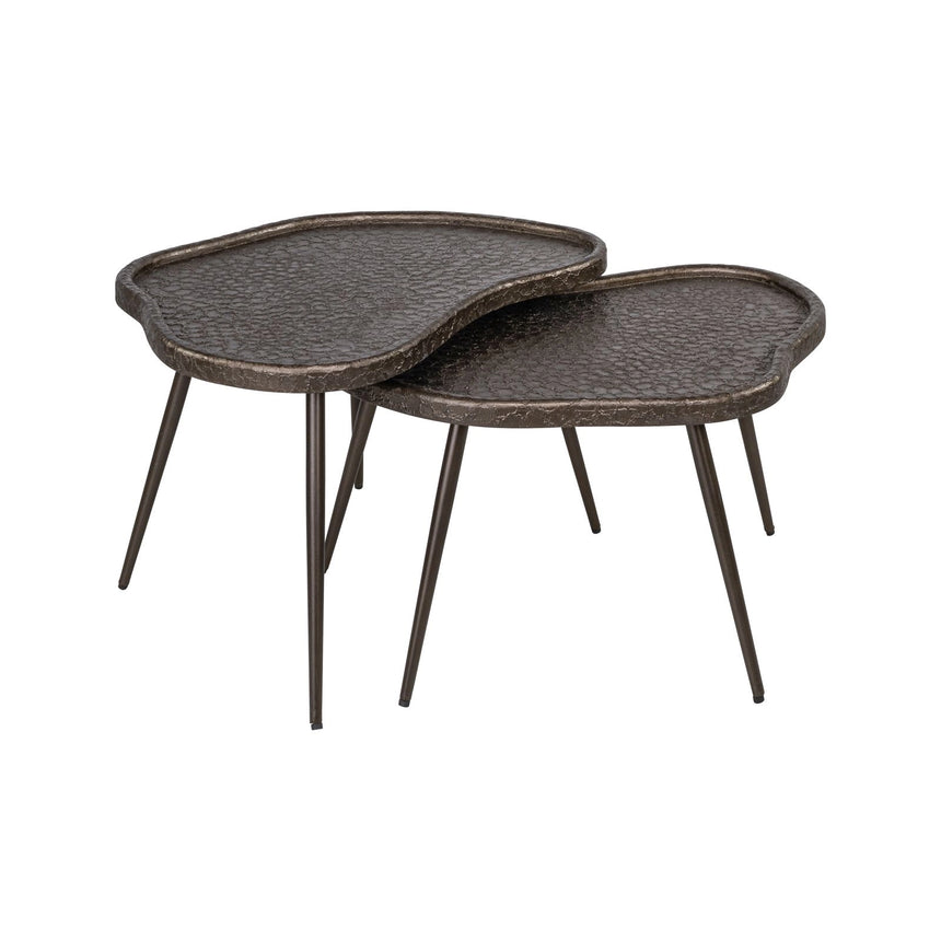 Couchtisch Bean im 2er-Set in brunzae, 76x58x45 cm von Richmond Interiors – Bild 3
