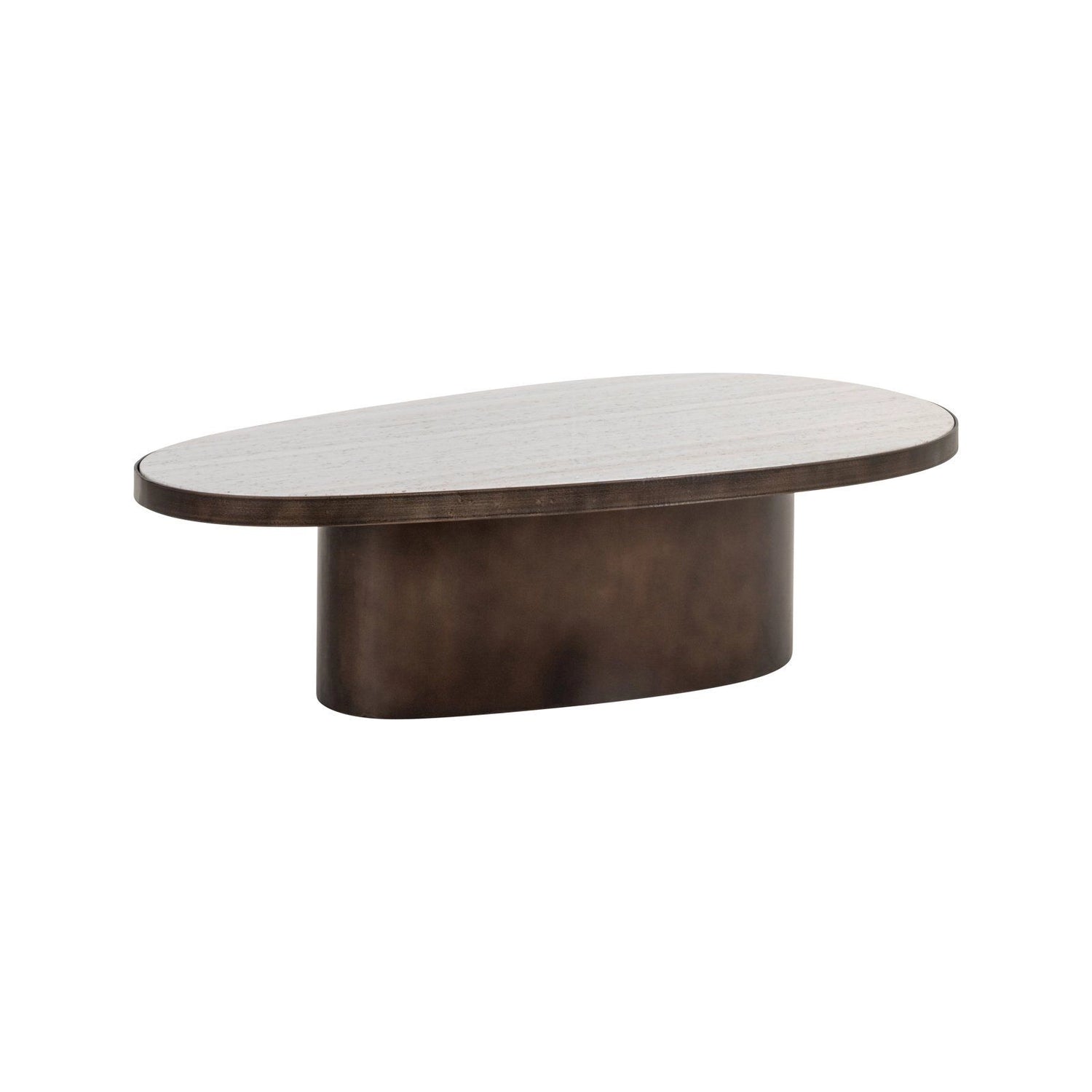 Couchtisch Biloxi aus Morchana-Marmor in braun, 130x68x35 cm von Richmond Interiors – Produktbild 1