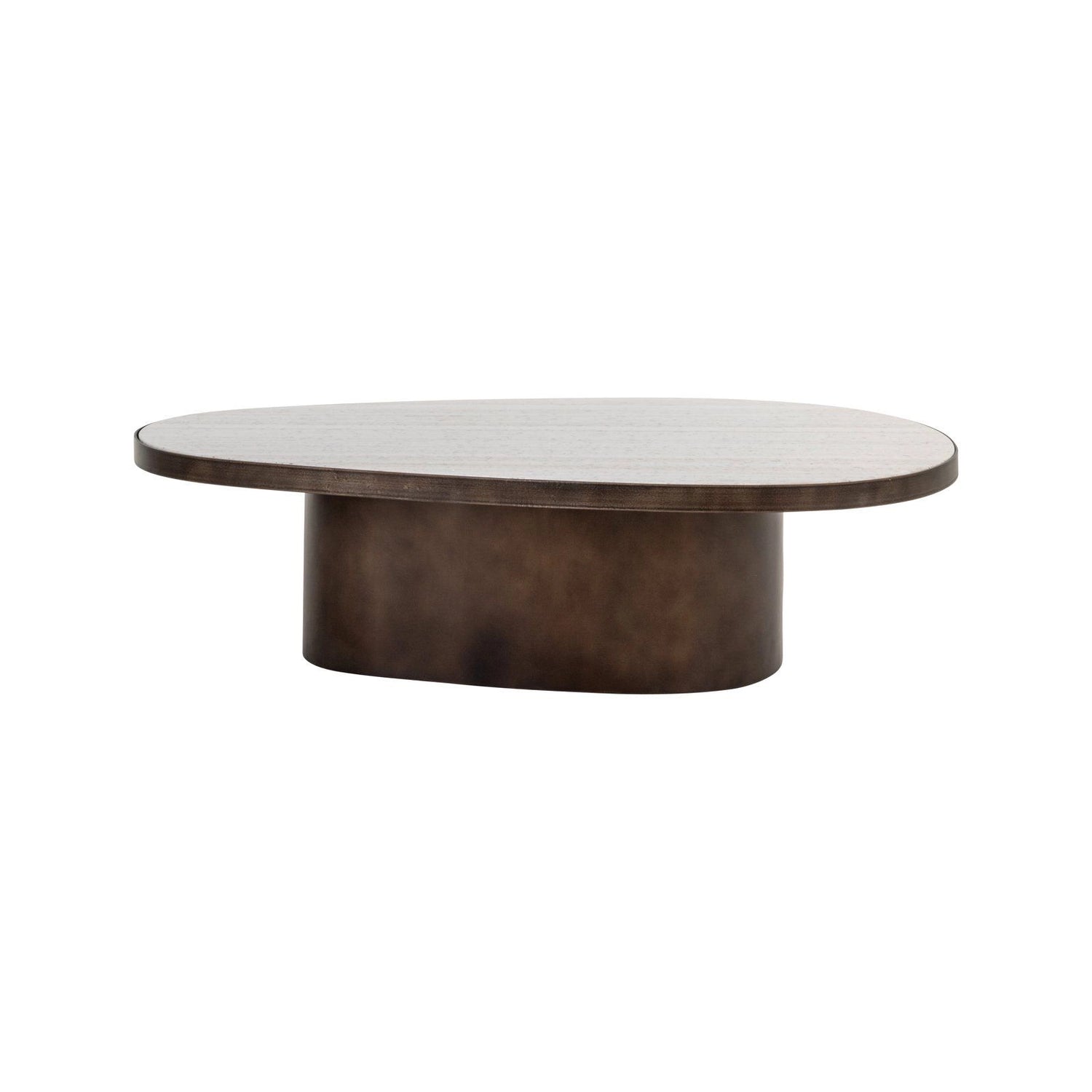 Couchtisch Biloxi aus Morchana-Marmor in braun, 130x68x35 cm von Richmond Interiors – Produktbild 2