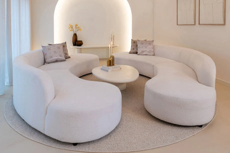 Couchtisch Bloomstone in weiß, 110x90x35 cm von Richmond Interiors – Produktbild 4