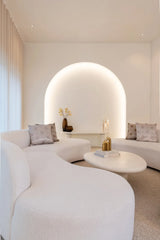 Couchtisch Bloomstone in weiß, 110x90x35 cm von Richmond Interiors – Produktbild 9