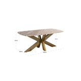 Couchtisch Bottega aus Marmor in Blush beige, 120x60x47 cm von Richmond Interiors – Produktbild 6