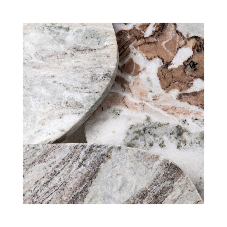 Couchtisch Camino aus Toronto-Marmor in blush beige als 3er-Set, 81x65x33 cm von Richmond Interiors – Bild 7