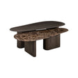 Couchtisch Castello aus Eichenholz und Emperador-Marmor in rauchanthrazit als 2er-Set von Richmond Interiors – Bild 1