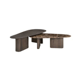 Couchtisch Castello aus Eichenholz und Emperador-Marmor in rauchanthrazit als 2er-Set von Richmond Interiors – Bild 5