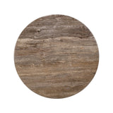 Couchtisch Chainey aus Travertin und Mangoholz in aschbraun, 110x110x35 cm von Richmond Interiors – Bild 3