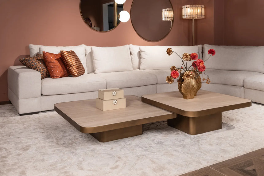 Couchtisch Claridge (Cumulus) in beige, 100x100x25 cm von Richmond Interiors – Bild 8
