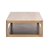 Couchtisch Claridge mit Glas in beige, 130x80x35 cm von Richmond Interiors – Produktbild 4