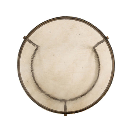 Couchtisch Cleo mit Glas in gold 2er-Set, 82x82x45,5 cm von Richmond Interiors – Produktbild 3