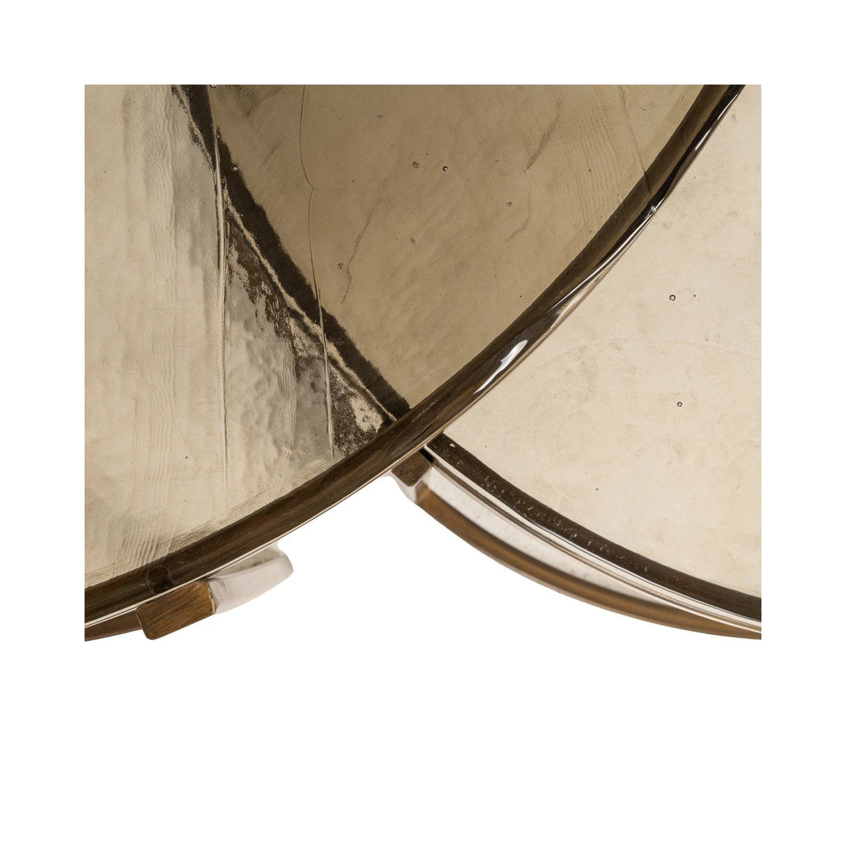 Couchtisch Cleo mit Glas in gold 2er-Set, 82x82x45,5 cm von Richmond Interiors – Produktbild 5